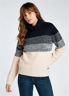 Navy Dubarry Killossery strik sweater - Stald-direkte.dk