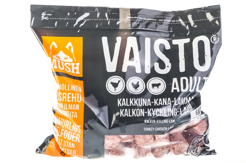 MUSH Vaisto® XL Grå - Kalkun-Kylling-Lam - 3 kg