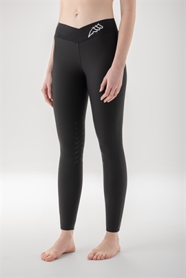 Equiline Cibef vinter ridetights med fuld grip i sort.