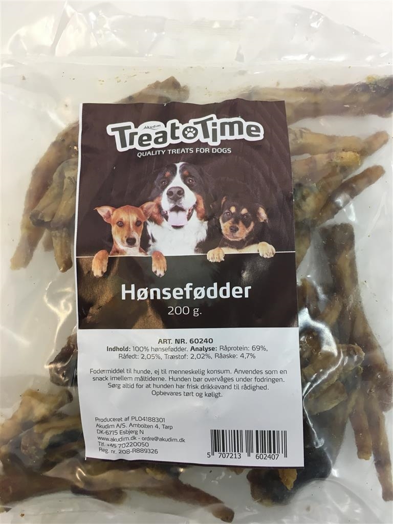 TreatTime Hønsefødder 200g  