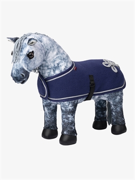 LeMieux Mini Toy Pony fleecedækken i farven Ink Blue - Stald-direkte.dk